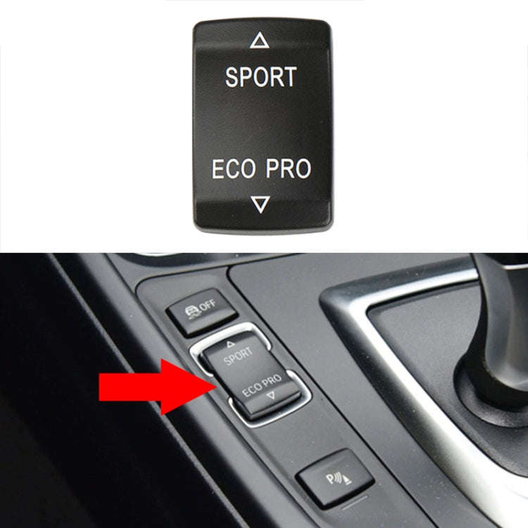 For BMW 3 Series Left Driving Car Central Control Multi-function Sport Button 6131 9252 912(Black)