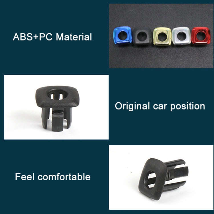 For BMW 5 Series 2011-2017 4 in 1 Car Interior Door Window Trim Panel Locking Knob Button Cover 5...