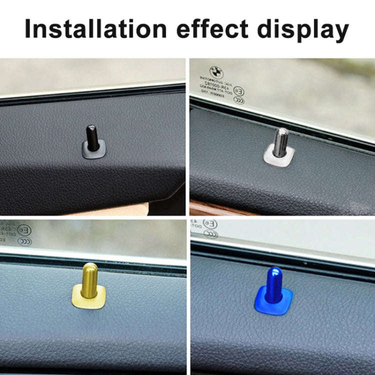 For BMW 5 Series 2011-2017 4 in 1 Car Interior Door Window Trim Panel Locking Knob Button Cover 5...
