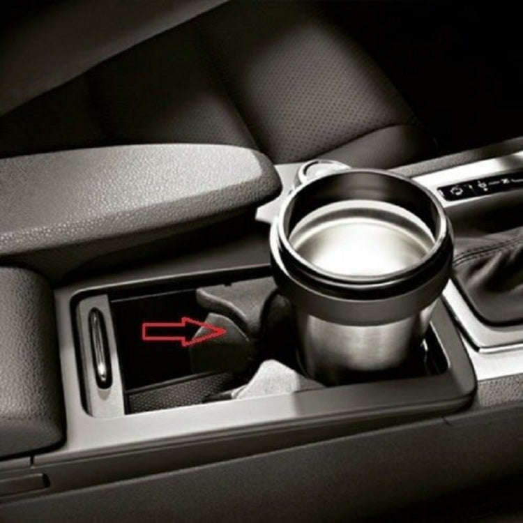 For Mercedes-Benz W204 / W212 2008-2015 Left Driving Car Water Cup Holder 2046802391(Black)