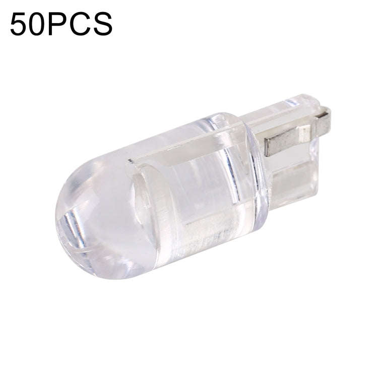50pcs T10 DC24V / 0.36W / 0.03A Car Clearance Light COB Lamp Beads (Blue Light)