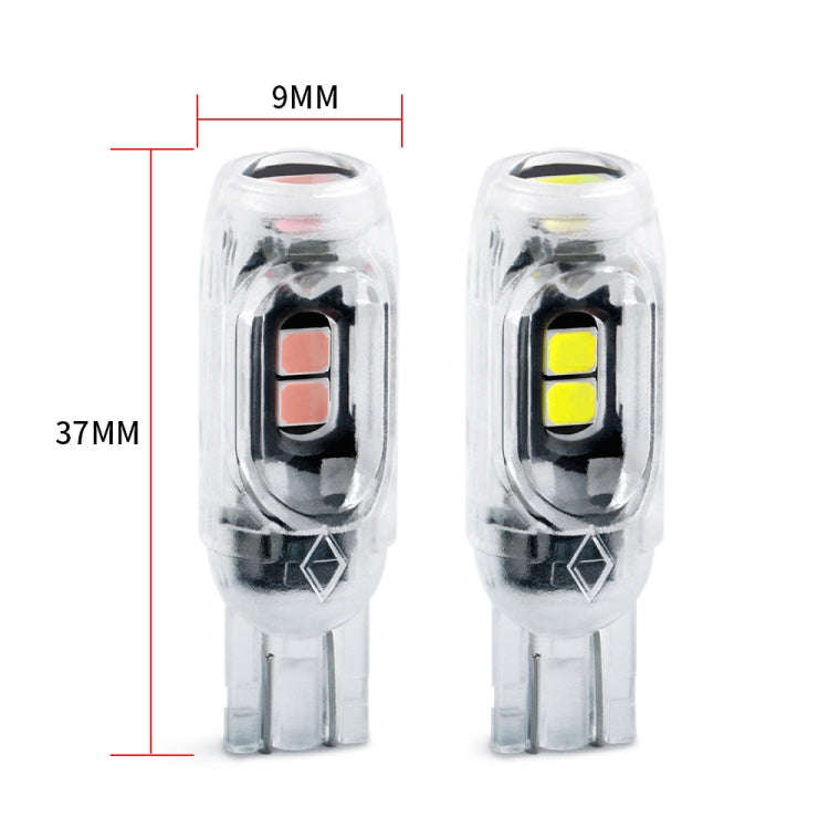 4pcs T10 DC12V /  0.84W / 0.07A / 150LM Car Clearance Light 5LEDs SMD-3030 Lamp Beads with lens (...
