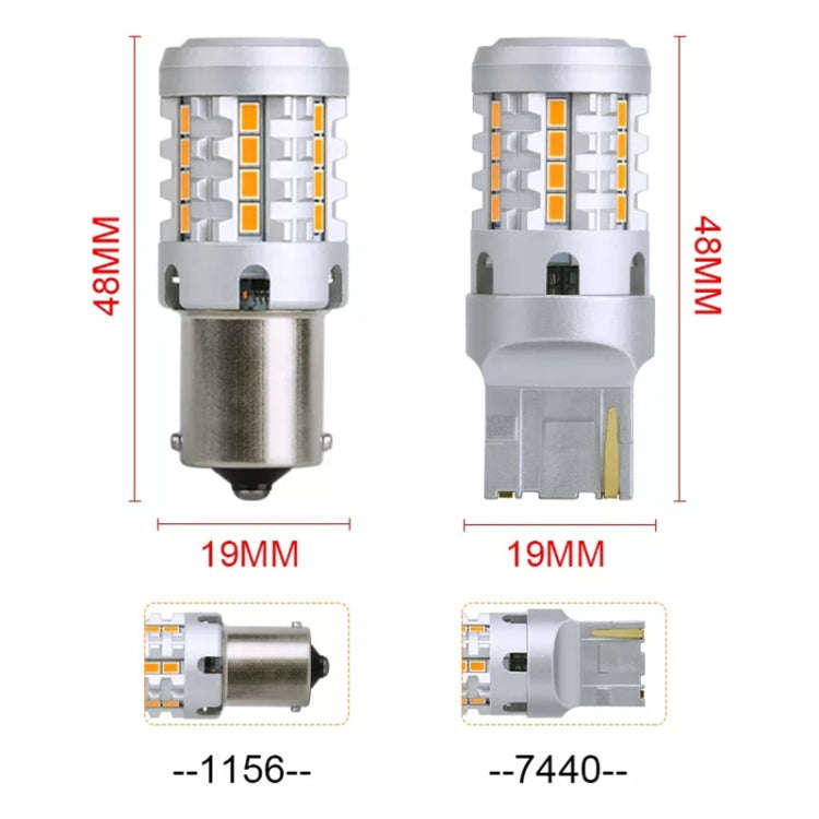 2pcs 1156 IC12-28V / 16.68W / 1.39A Car 3020EMC-26 Constant Current Wide Voltage Turn Signal Ligh...