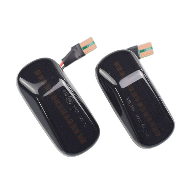 2pcs For Honda Civic 2001-2015 Car Dynamic LED Fender Side Light 34301-S5H-T02(Transparent Black)