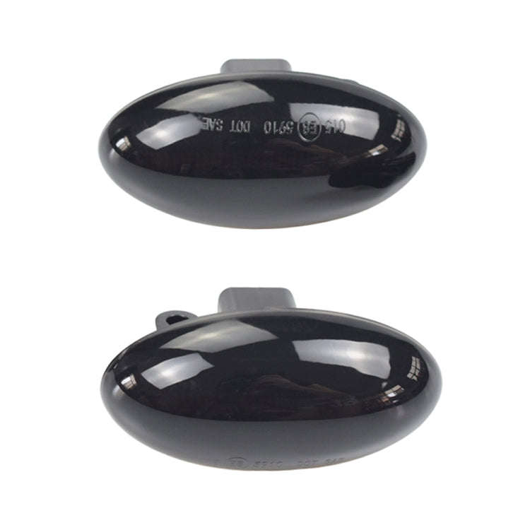 2pcs For Peugeot 1007 Car Dynamic LED Fender Side Light 817300H010 (Transparent Black)