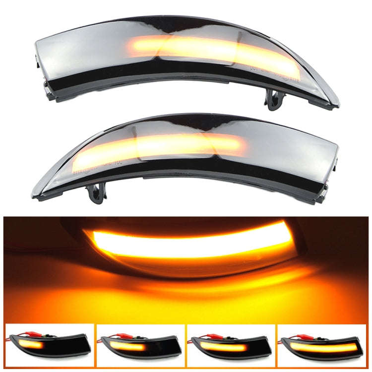 1 Pair For Ford Fiesta 2008-2017 Car Dynamic LED Turn Signal Light Rearview Mirror Flasher Water ...