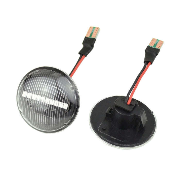 2pcs For Land Rover Range Rover L322 2002-2012 Car Dynamic LED Fender Side Light (Transparent)