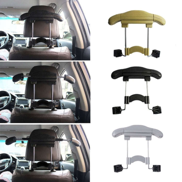 Car Faux Leather Retractable Coat Hanger (Grey)