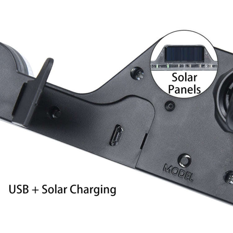 Car Triangular Light Warning Sign Solar Charging Strobe Emergency Ranger Light (Colorful Light)