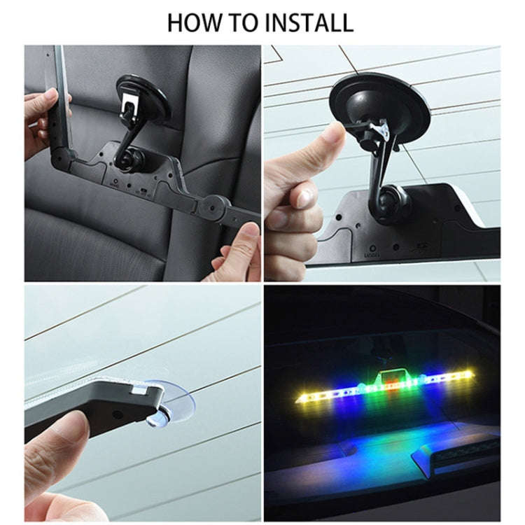 Car Triangular Light Warning Sign Solar Charging Strobe Emergency Ranger Light (Colorful Light)