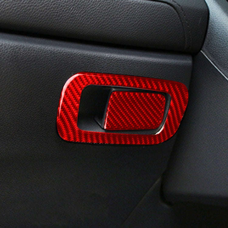 Car Carbon Fiber Storage Box Switch Frame Decorative Sticker for Honda Tenth Generation Civic 201...