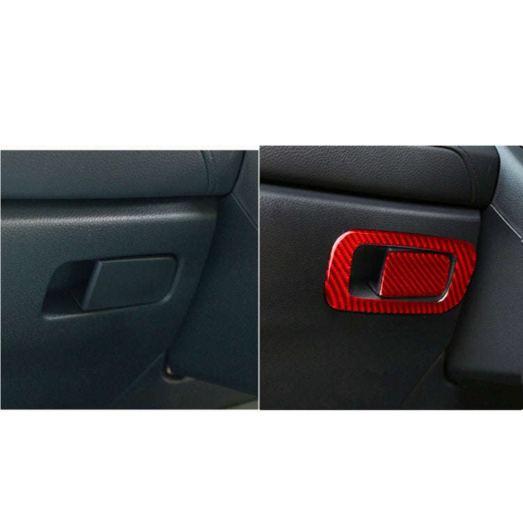 Car Carbon Fiber Storage Box Switch Frame Decorative Sticker for Honda Tenth Generation Civic 201...