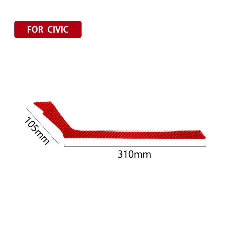 Car Carbon Fiber Below the Central Control Air Outlet Decorative Sticker for Honda Tenth Generati...