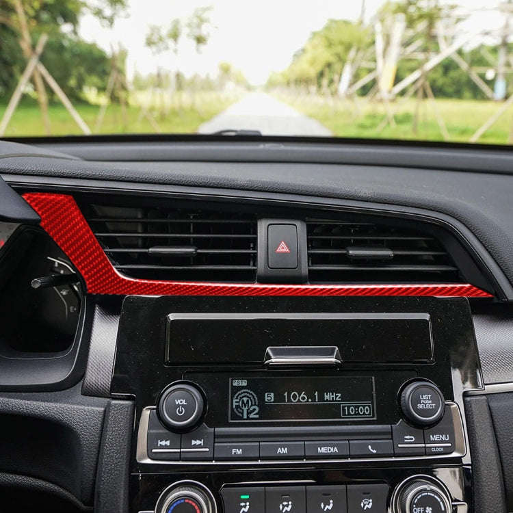 Car Carbon Fiber Below the Central Control Air Outlet Decorative Sticker for Honda Tenth Generati...