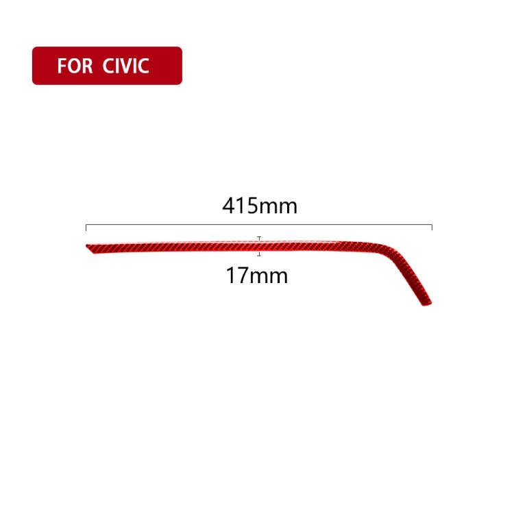 Car Carbon Fiber Above the Central Control Air Outlet Decorative Sticker for Honda Tenth Generati...