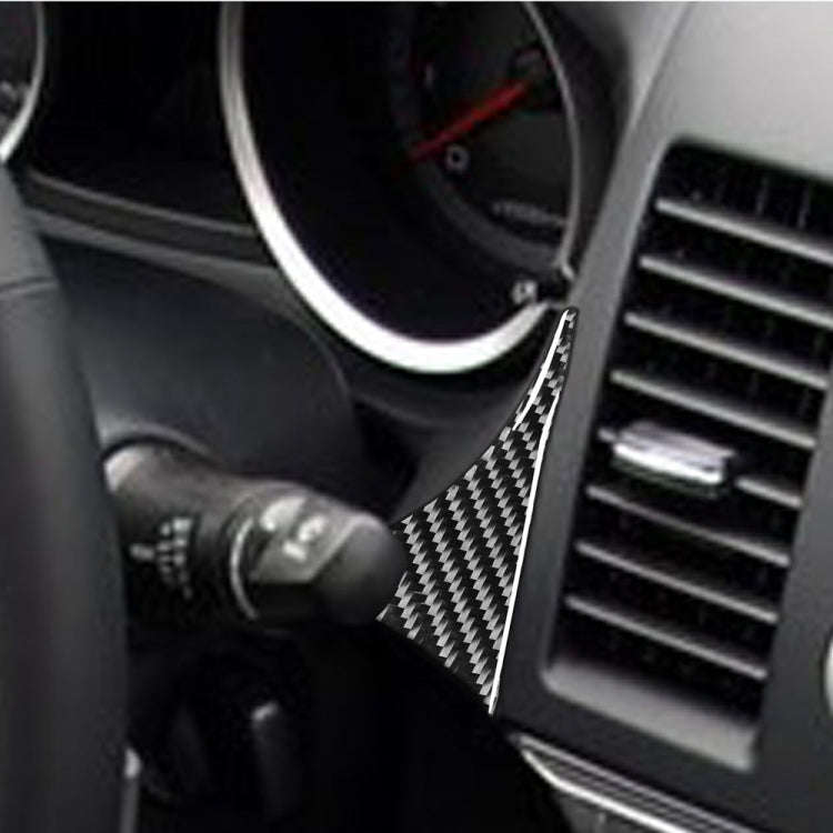 Car Carbon Fiber Right Speedometer Decorative Sticker for Mitsubishi Lancer EVO 2008-2016, Left D...