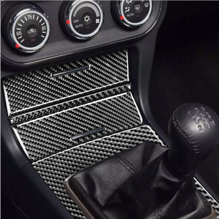 Car Carbon Fiber Storage + Gear Decorative Sticker for Mitsubishi Lancer EVO (Only GT / GTS) 2010...