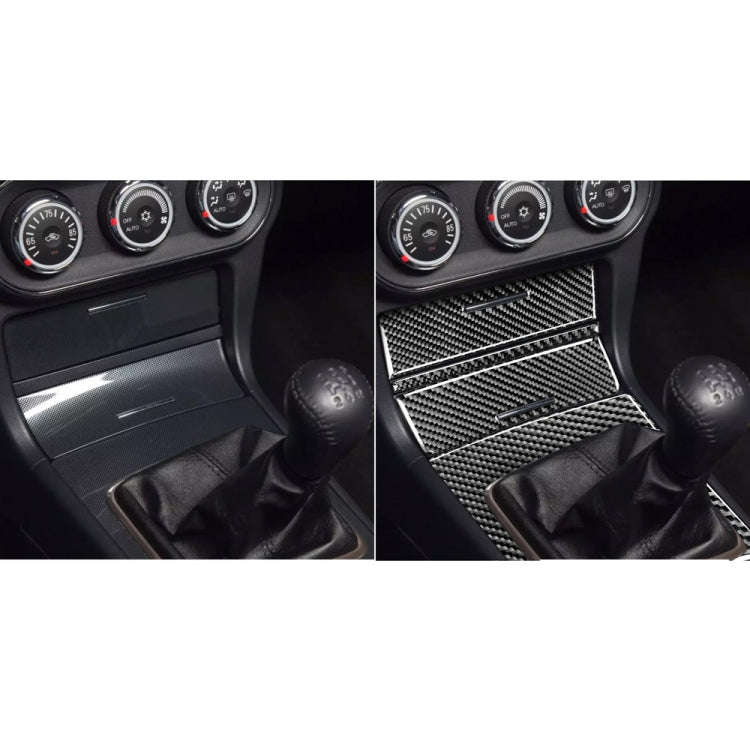 Car Carbon Fiber Storage + Gear Decorative Sticker for Mitsubishi Lancer EVO (Only GT / GTS) 2010...