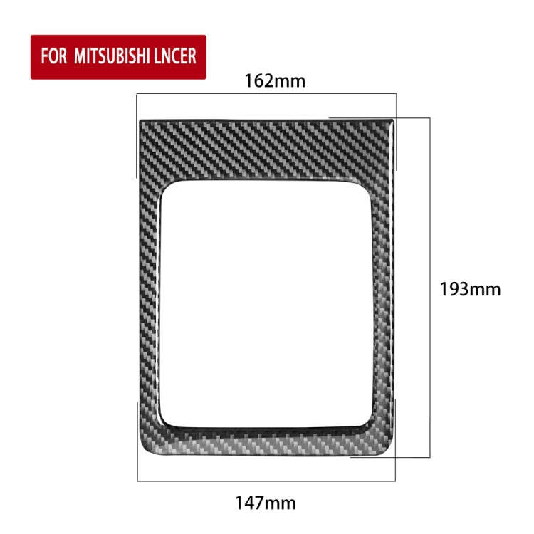 Car Carbon Fiber Manual Gearbox Decorative Sticker for Mitsubishi Lancer EVO (Only GT / GTS) 2010...