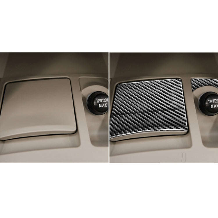 4 PCS Car Carbon Fiber Ashtray + Power Socket Decorative Sticker for Mitsubishi Lancer EVO (Only ...