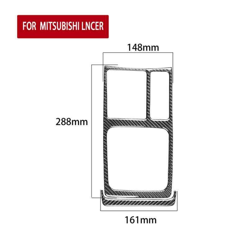 Car Carbon Fiber Manual Gearbox Decorative Sticker for Mitsubishi Lancer EVO (Only GTS) 2008-2015...
