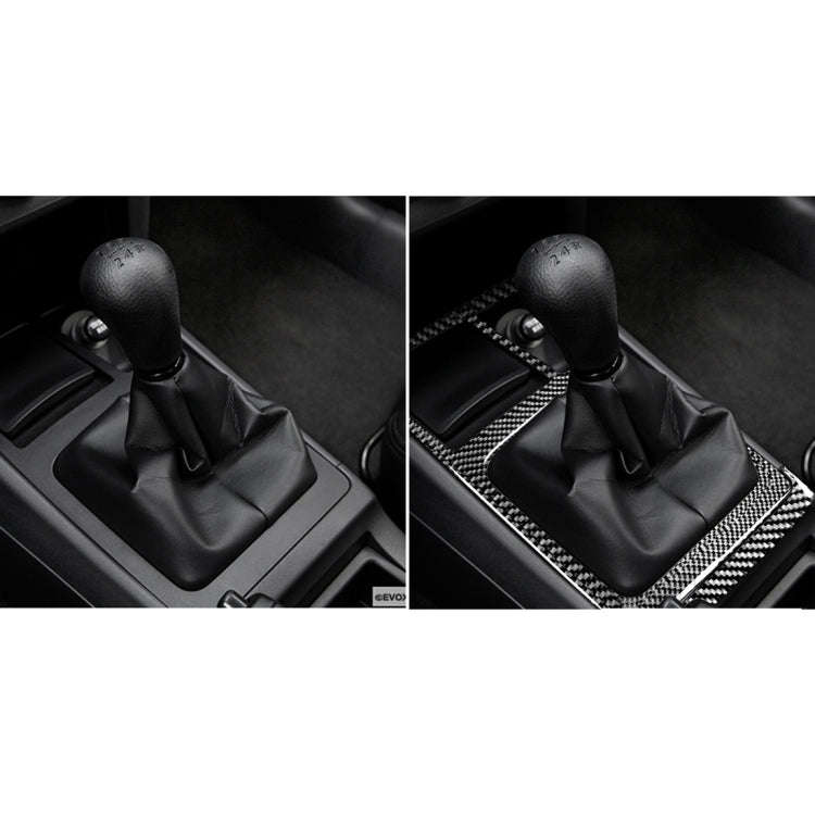 Car Carbon Fiber Manual Gearbox Decorative Sticker for Mitsubishi Lancer EVO (Only GTS) 2008-2015...