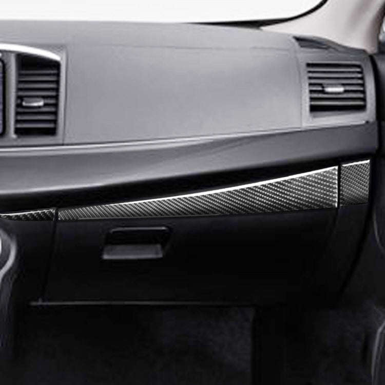 Car Carbon Fiber Passenger Side Glove Box Decorative Sticker for Mitsubishi Lancer EVO 2008-2015,...