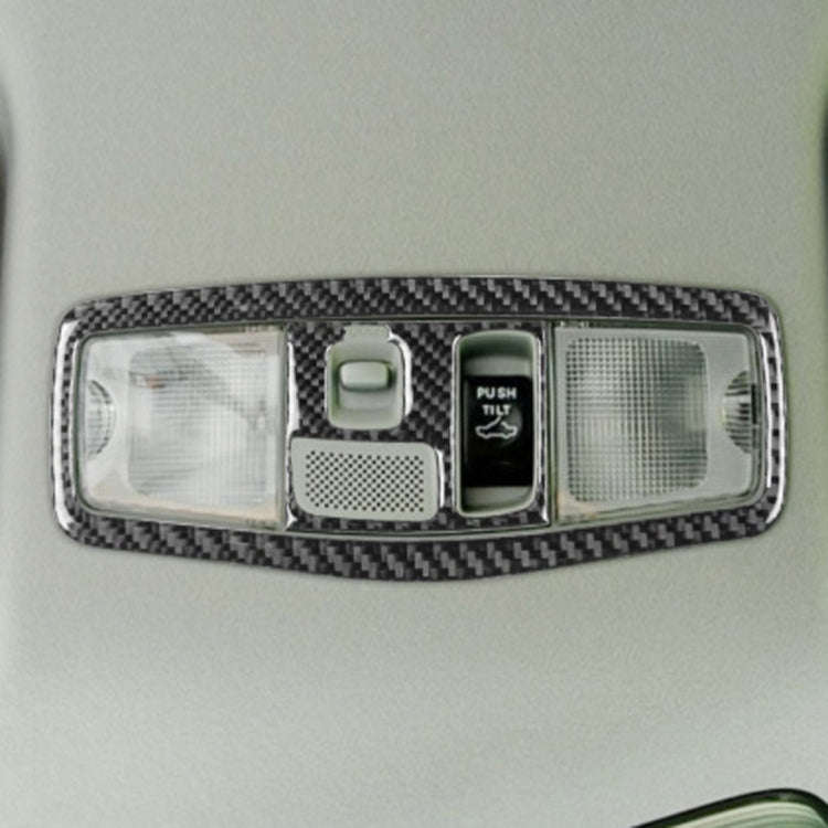 Car Carbon Fiber Roof Front Reading Light with Sunroof Decorative Sticker for Mitsubishi Lancer E...