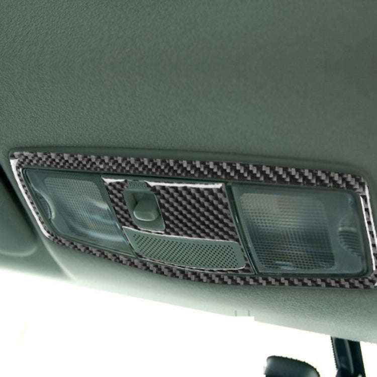 Car Carbon Fiber Roof Front Reading Light without Sunroof Decorative Sticker for Mitsubishi Lance...