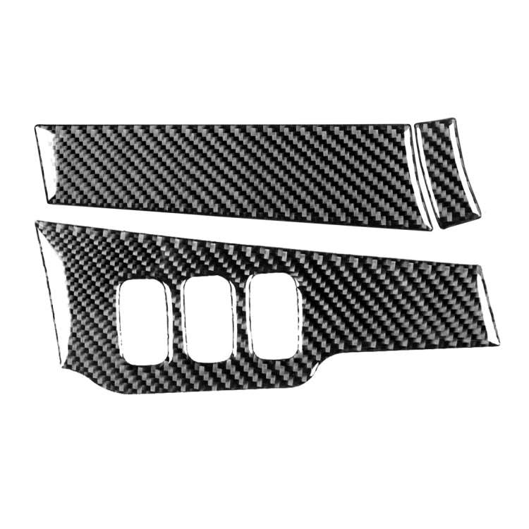3 PCS Car Carbon Fiber Driver Light + Dashboard Decorative Sticker for Mitsubishi Lancer EVO 2008...