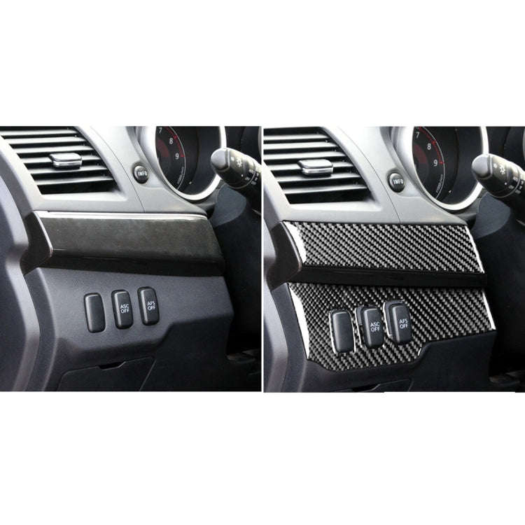 3 PCS Car Carbon Fiber Driver Light + Dashboard Decorative Sticker for Mitsubishi Lancer EVO 2008...