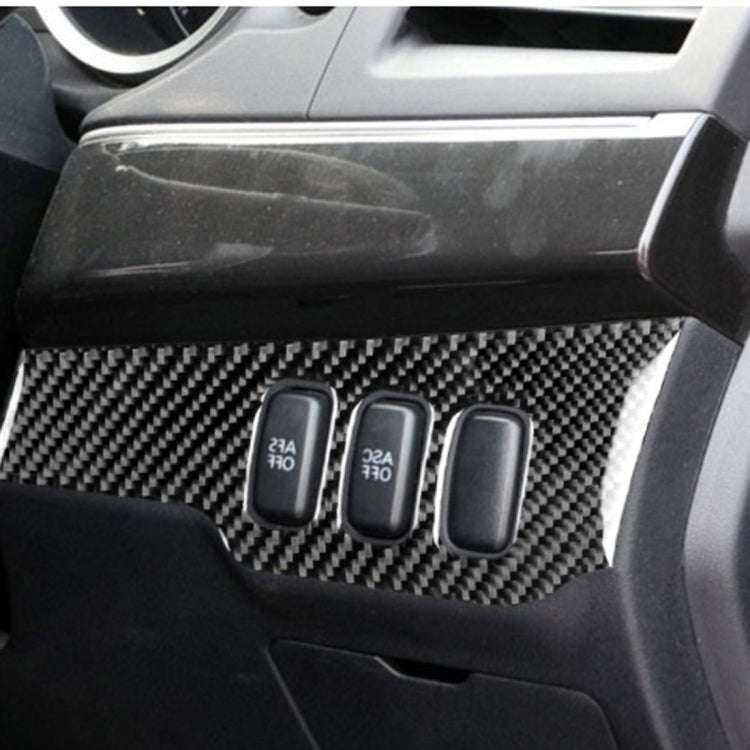 Car Carbon Fiber Dimming Control Panel Decorative Sticker for Mitsubishi Lancer EVO 2008-2015, Ri...