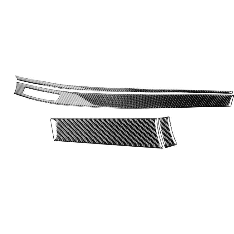 4 PCS Car Carbon Fiber Dashboard Panel Decorative Sticker for Mitsubishi Lancer EVO 2008-2015, Le...