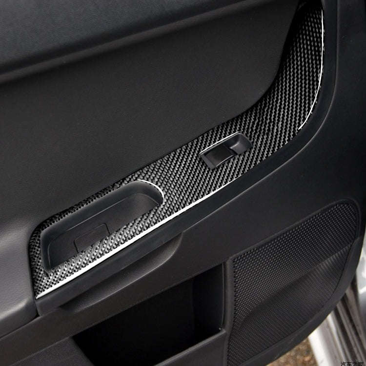 6 PCS Car Carbon Fiber Glass Lift Panel Decorative Sticker for Mitsubishi Lancer EVO 2008-2015, R...