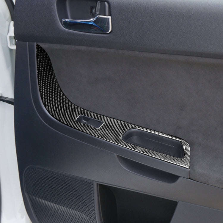 6 PCS Car Carbon Fiber Glass Lift Panel Decorative Sticker for Mitsubishi Lancer EVO 2008-2015, R...
