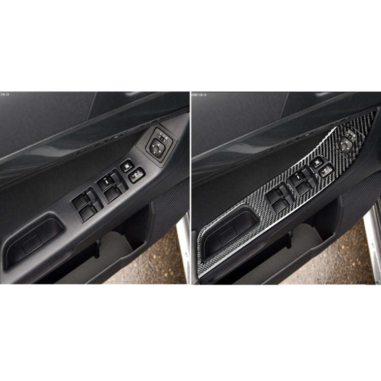 6 PCS Car Carbon Fiber Glass Lift Panel Decorative Sticker for Mitsubishi Lancer EVO 2008-2015, L...