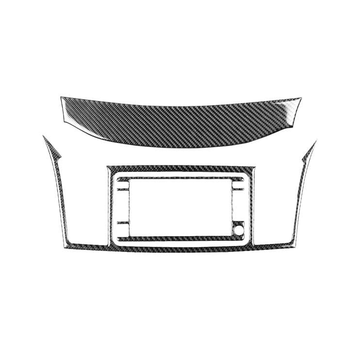 3 PCS Car Carbon Fiber Navigation System Set Decorative Sticker for Mitsubishi Lancer EVO 2008-20...