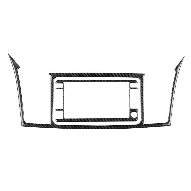 2 PCS Car Carbon Fiber Navigation System Display Decorative Sticker for Mitsubishi Lancer EVO 200...