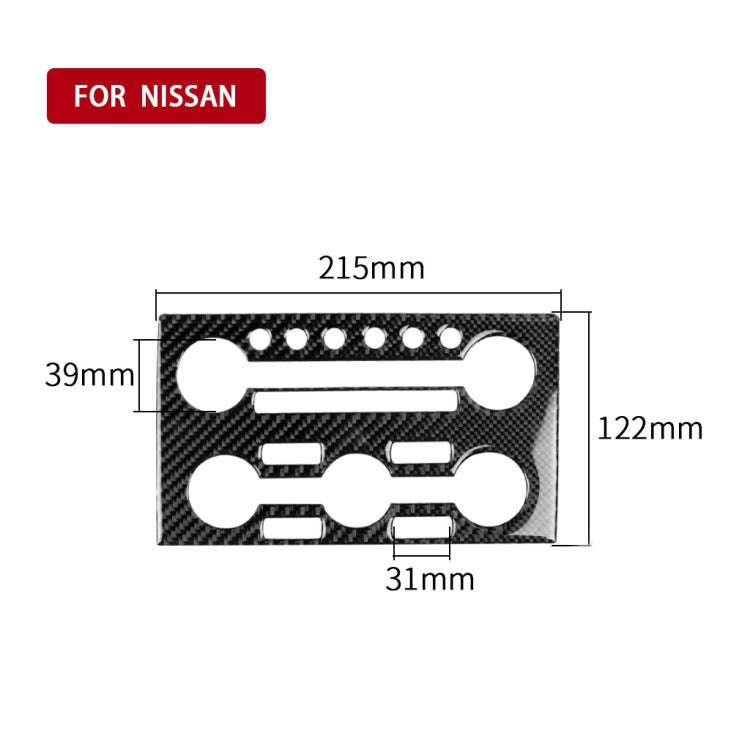 Car Carbon Fiber Instrument Control Panel Decorative Sticker for Nissan GTR R35 2008-2016, Right ...