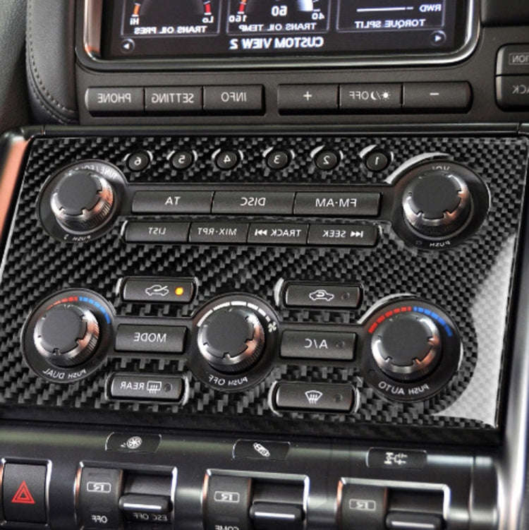 Car Carbon Fiber Instrument Control Panel Decorative Sticker for Nissan GTR R35 2008-2016, Right ...