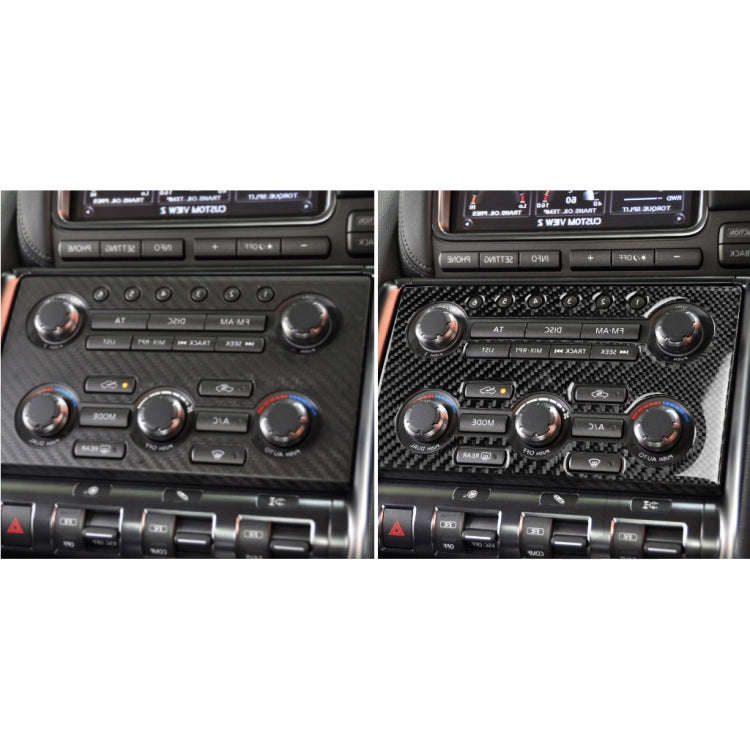 Car Carbon Fiber Instrument Control Panel Decorative Sticker for Nissan GTR R35 2008-2016, Right ...