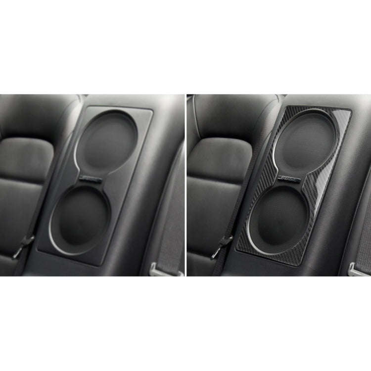 Car Carbon Fiber Rear Seat Speaker Decorative Sticker for Nissan GTR R35 2008-2016, Left and Righ...