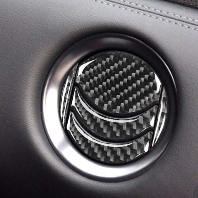20 PCS Car Carbon Fiber Central Air Outlet Decorative Sticker for Nissan GTR R35 2008-2016, Left ...