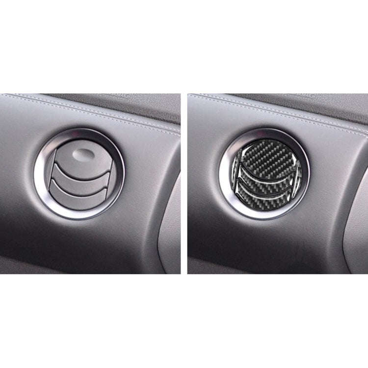 20 PCS Car Carbon Fiber Central Air Outlet Decorative Sticker for Nissan GTR R35 2008-2016, Left ...