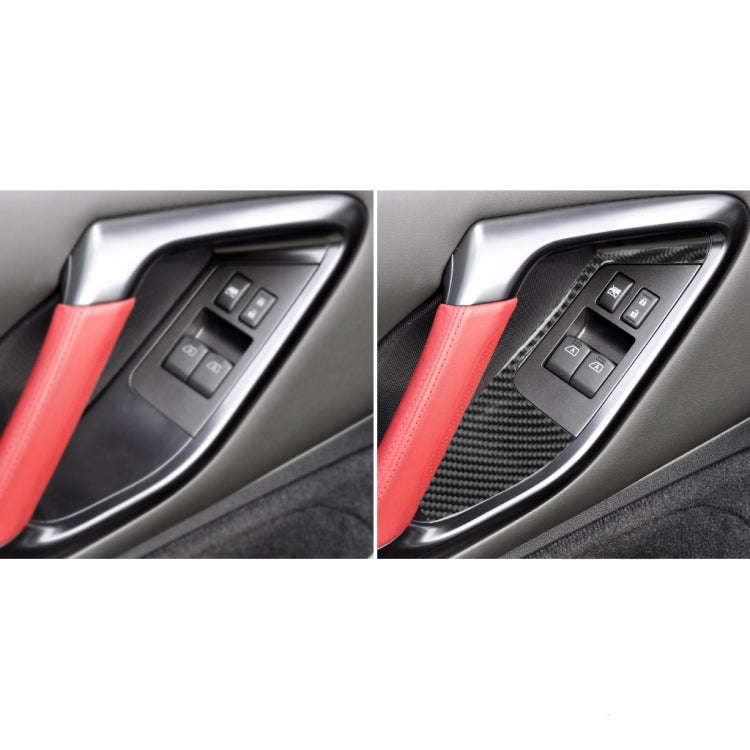 2 PCS Car Carbon Fiber Window Lift Defogger Panel Decorative Sticker for Nissan GTR R35 2008-2016...