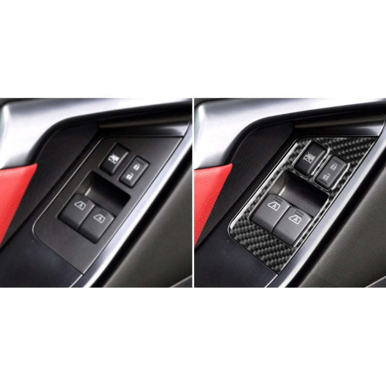 2 PCS Car Carbon Fiber Window Lift Defogger Button Decorative Sticker for Nissan GTR R35 2008-201...