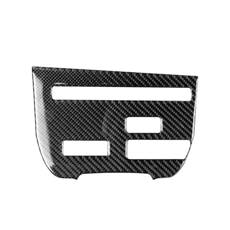 Car Carbon Fiber CD Player Console C Type Decorative Sticker for Nissan GTR R35 2008-2016, Left D...