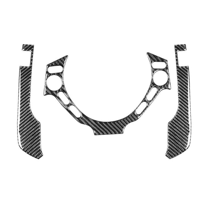 3 PCS Car Carbon Fiber Dashboard Steering Wheel Buttons Decorative Sticker for Nissan GTR R35 200...