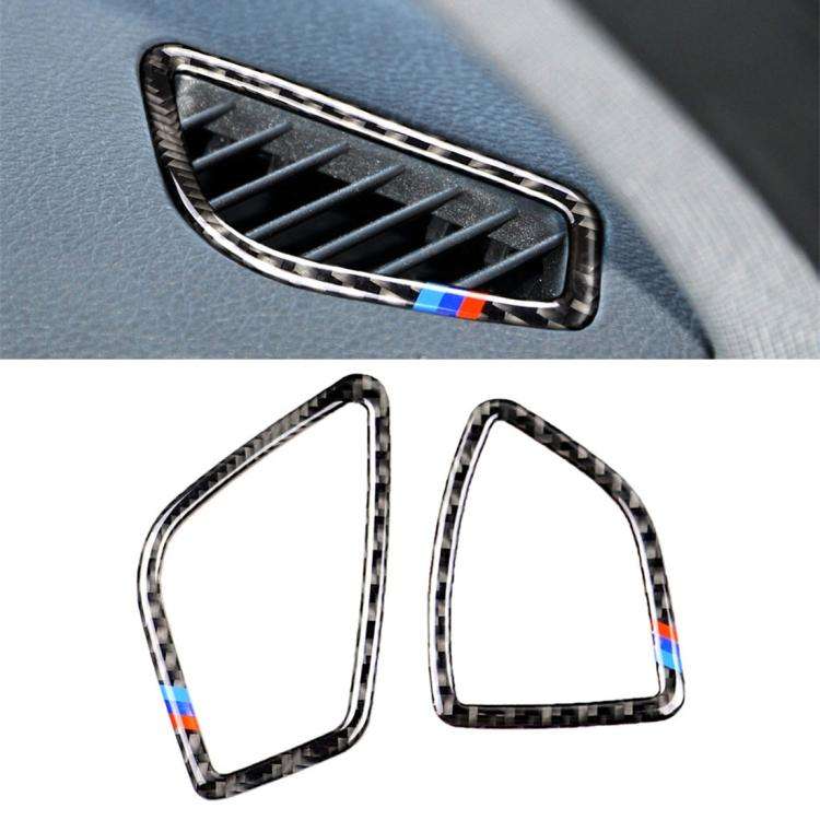 Three Color Carbon Fiber Car Instrument Air Outlet Decorative Sticker for BMW (F30) 2013-2018 / (...