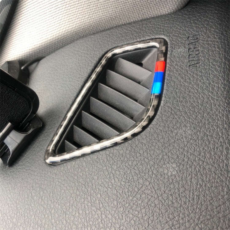 Three Color Carbon Fiber Car Instrument Air Outlet Decorative Sticker for BMW (F30) 2013-2018 / (...